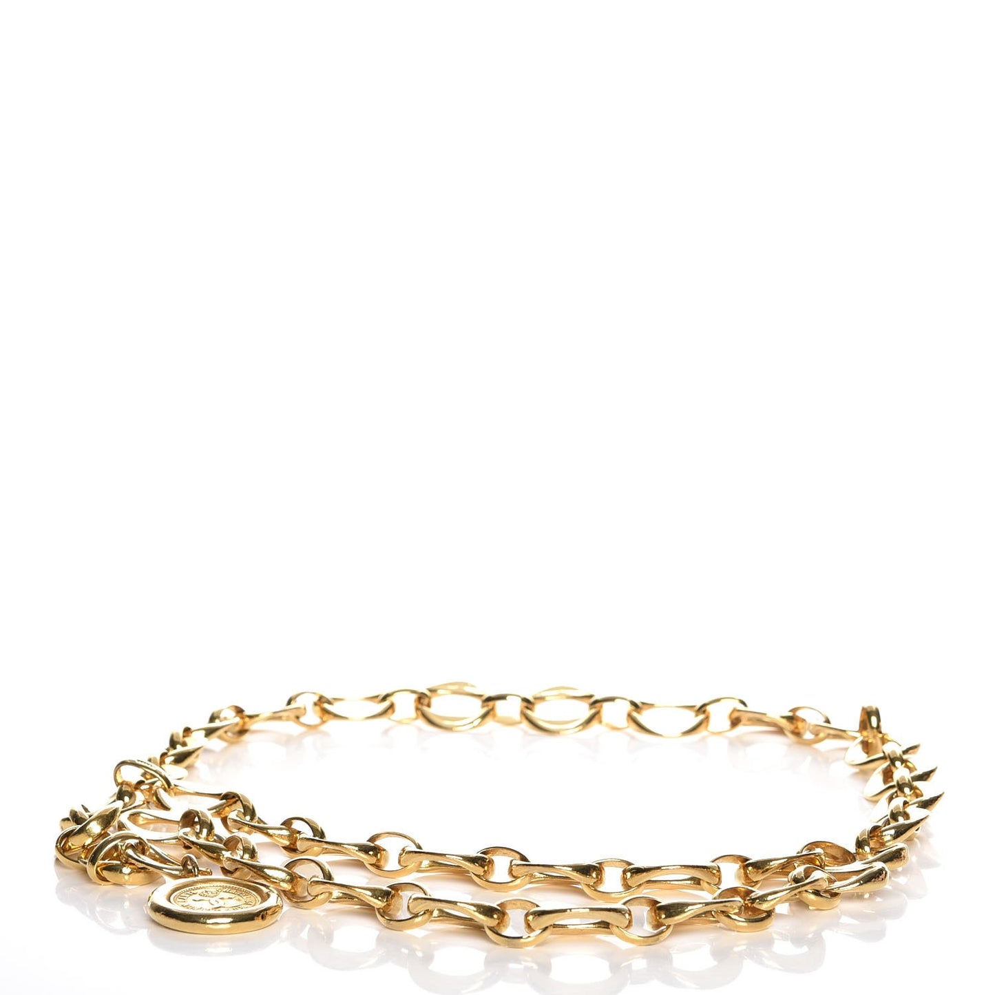 Chain 31 Rue Cambon Medallion Belt Gold