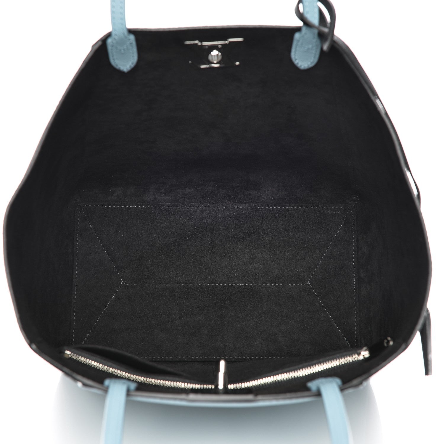 Louis Vuitton Calfskin Lockme Cabas Sky Black 12 of 14