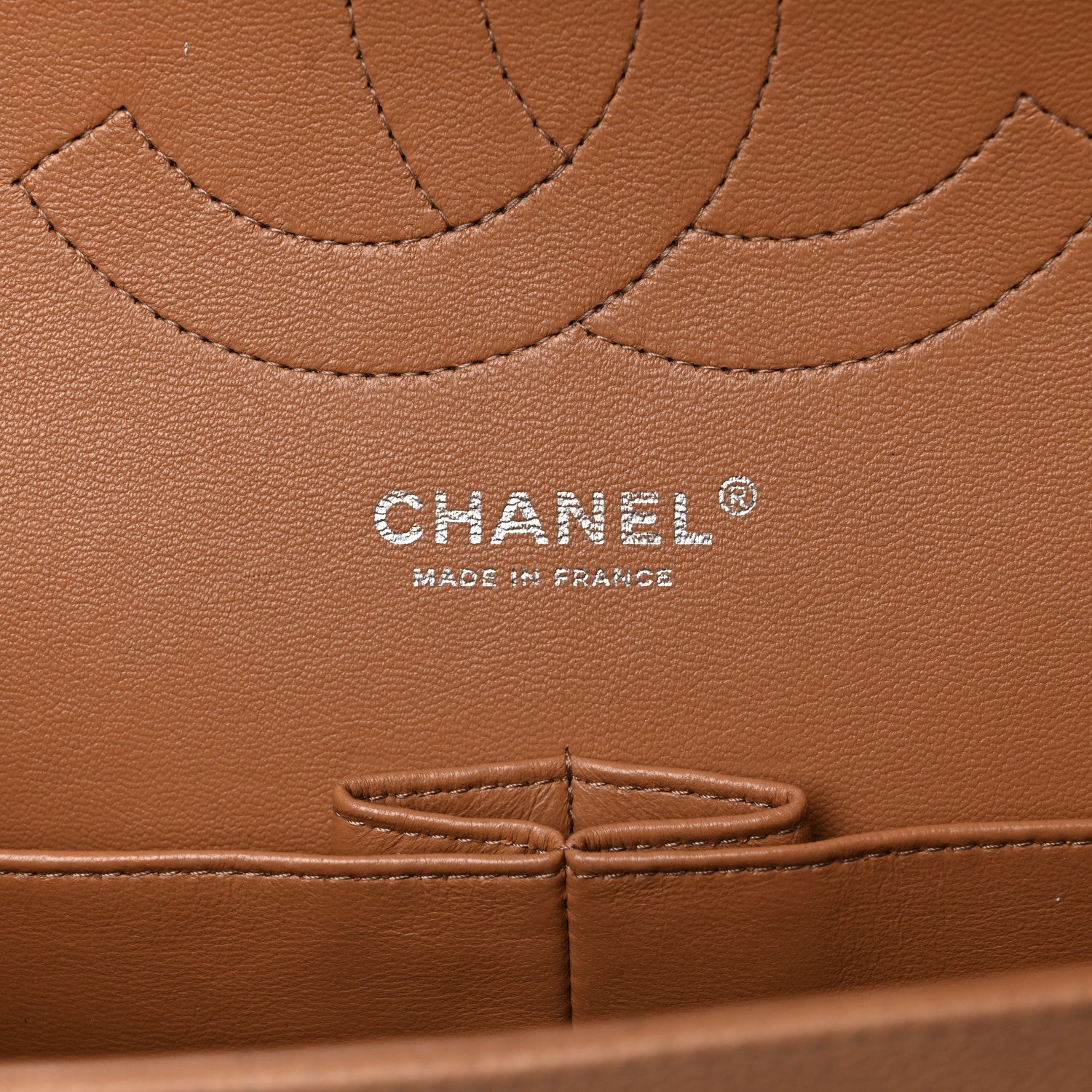 Chanel Caviar Quilted Jumbo Double Flap Light Brown 6 of 17