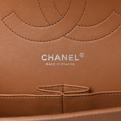 Chanel Caviar Quilted Jumbo Double Flap Light Brown 6 of 17