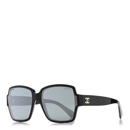 Chanel Acetate Square CC Sunglasses 5385 Black 1 of 8