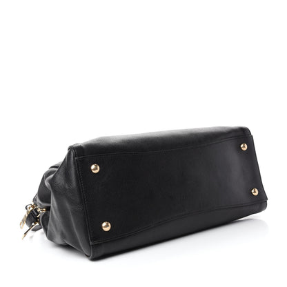 Prada Saffiano Cuir Large Top Handle Satchel Black 4 of 14