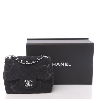 Chanel Denim CC Quilted Mini Square Flap Black 11 of 11