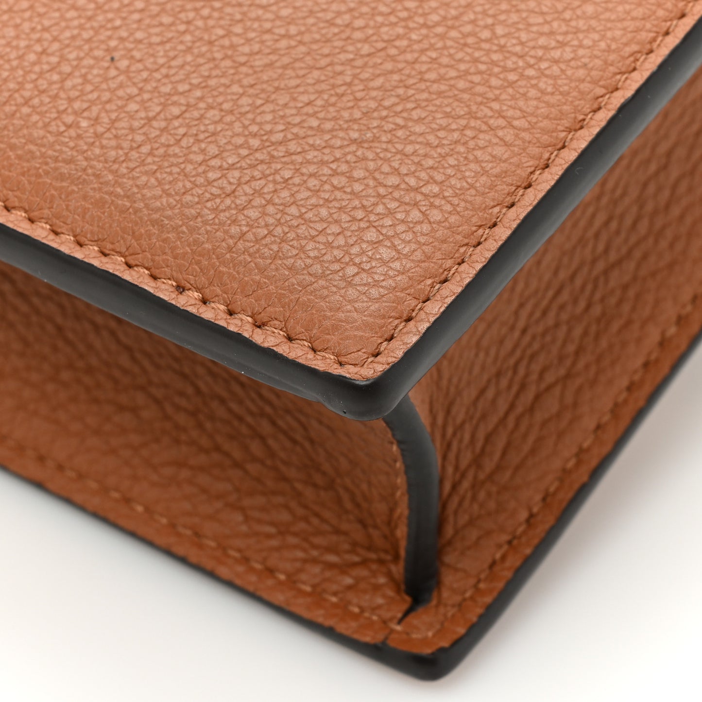 Soft Calfskin My Lockme Chain Pochette Chataigne