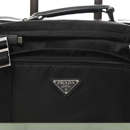 Prada Tessuto Nylon Saffiano Trolley Rolling Suitcase Luggage Black 8 of 12