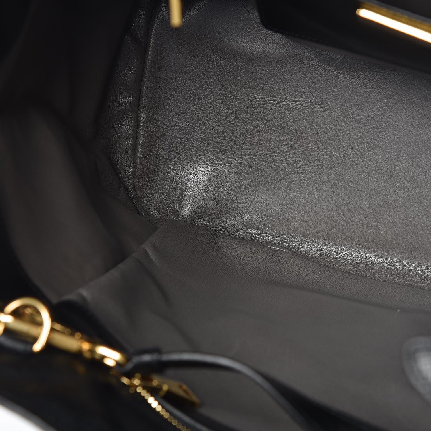 Prada Saffiano Cuir Front Pocket Tote Black 9 of 20