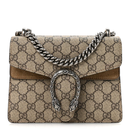 Gucci GG Supreme Monogram Mini Dionysus Shoulder Bag Taupe 1 of 10