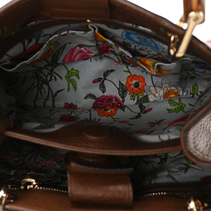 Gucci Calfskin Small Bamboo Shopper Tote Acero 5 of 11
