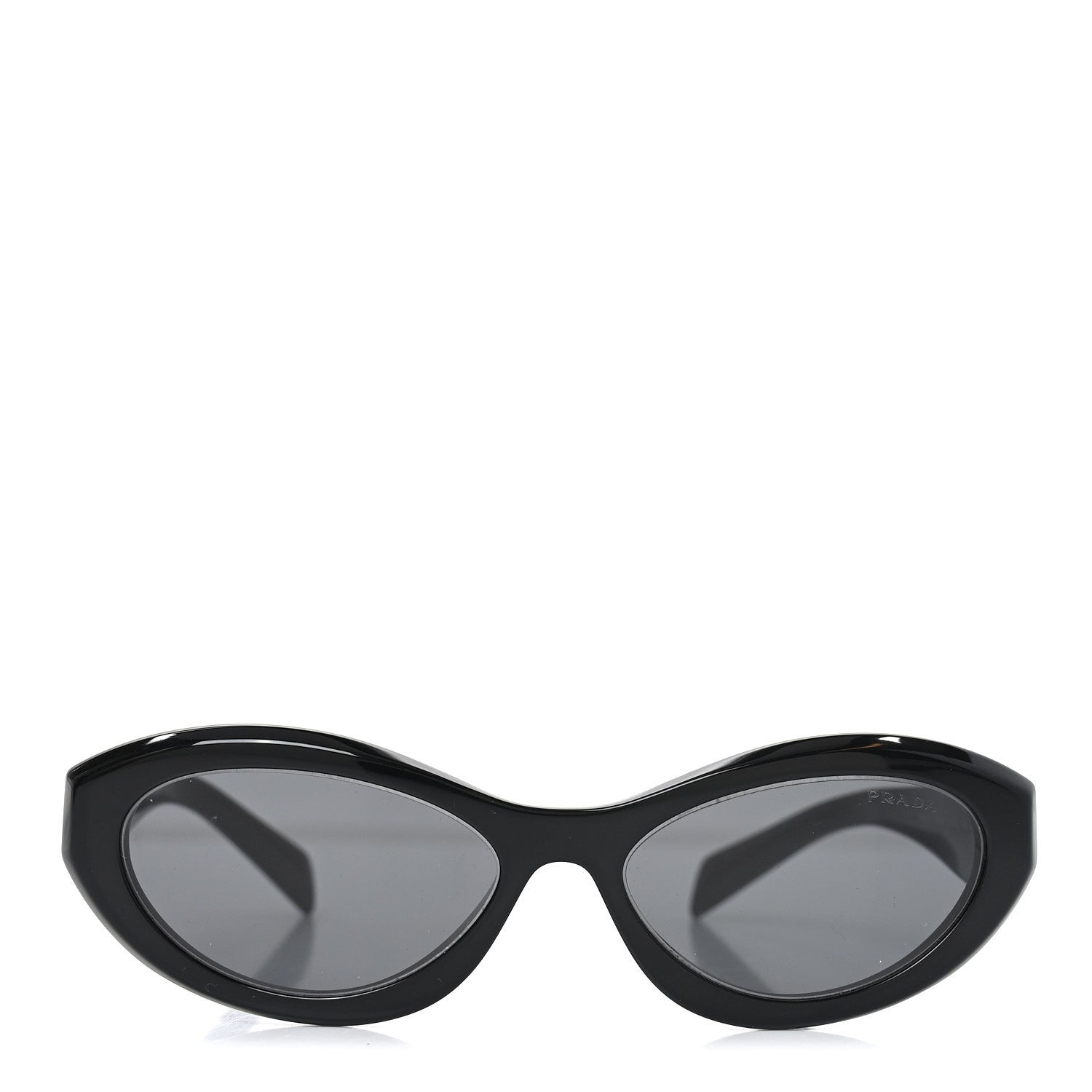 Prada Acetate Oval Sunglasses SPR 26Z Black 2 of 7