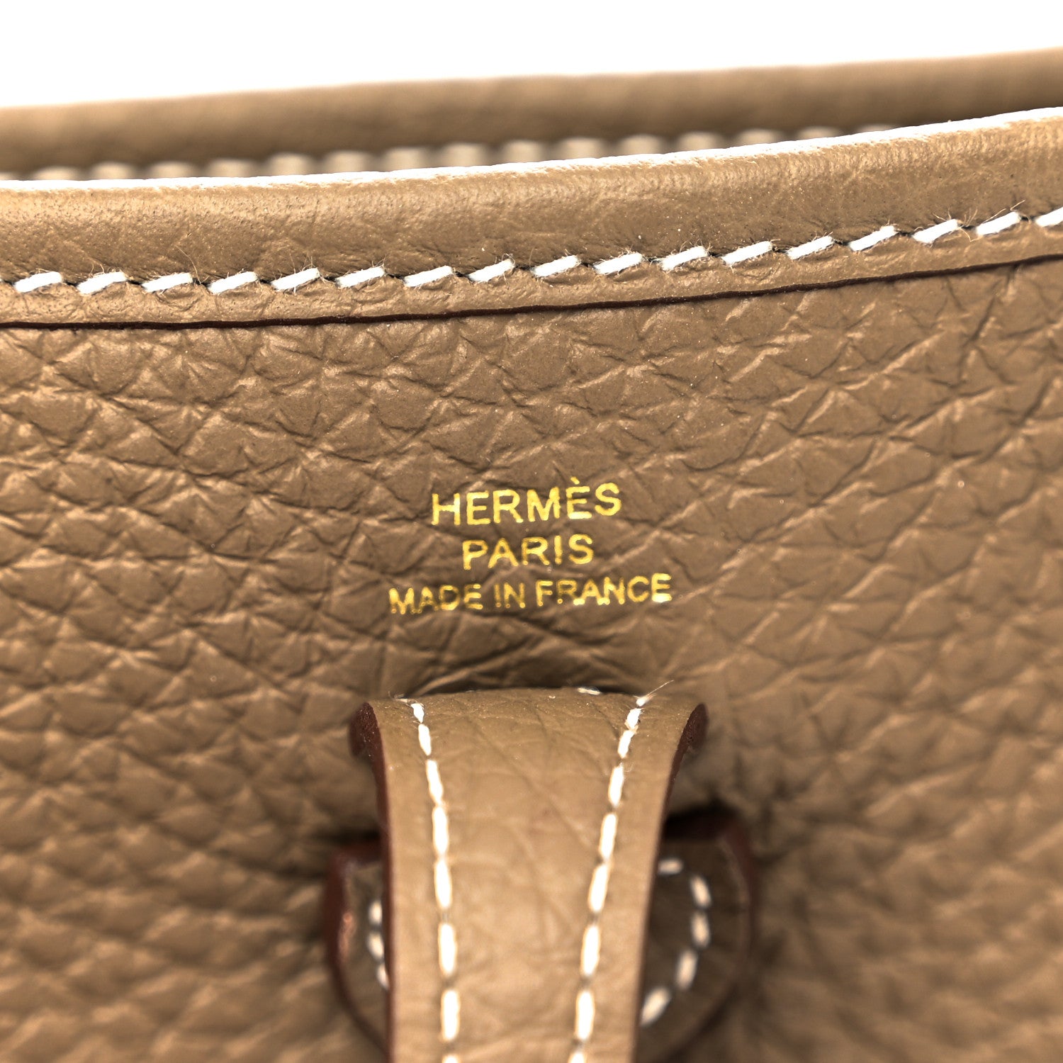 Hermes Taurillon Clemence Amazone Evelyne TPM Etoupe Bleu Indigo 6 of 12