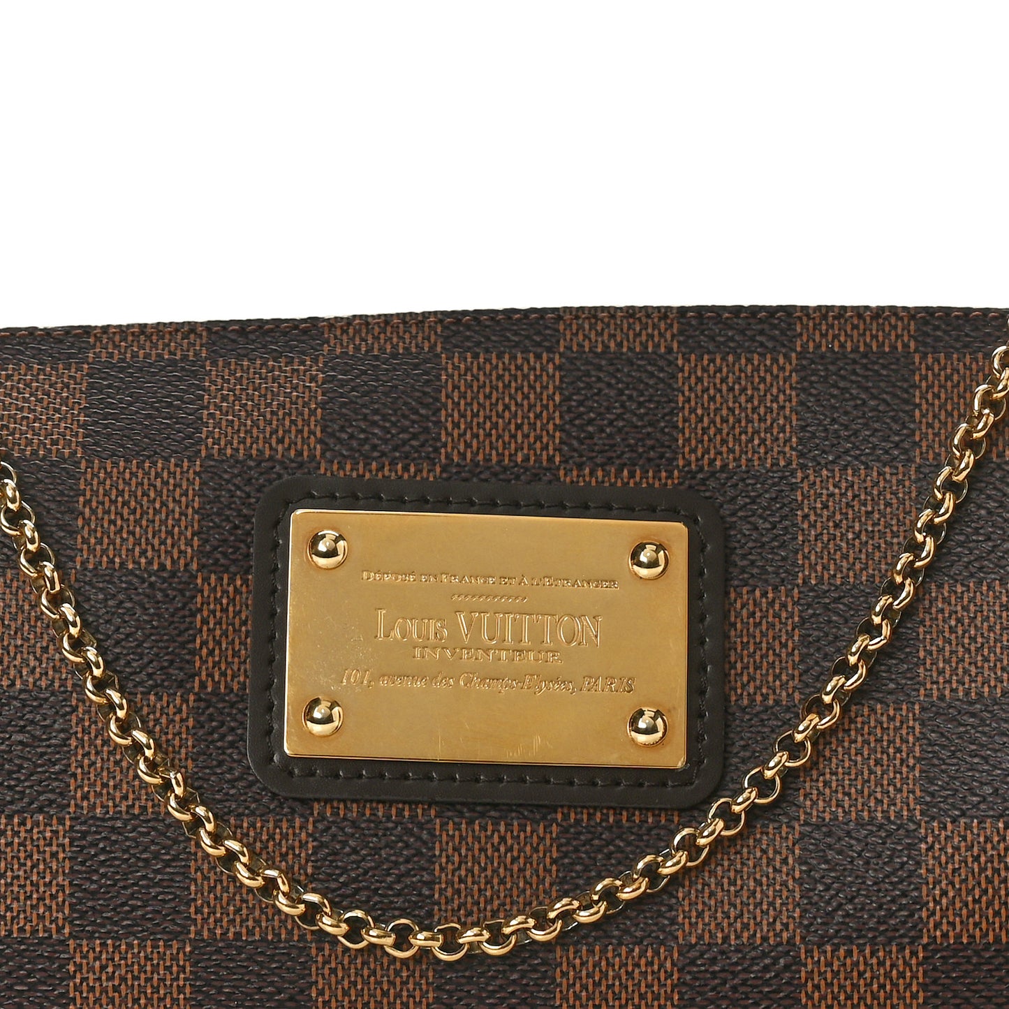 Damier Ebene Eva Clutch