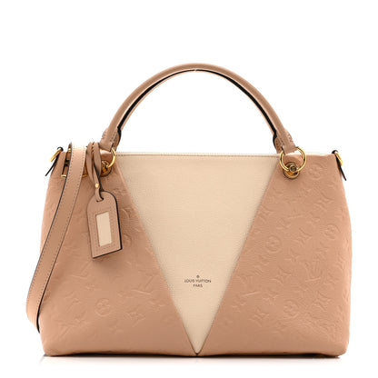 Louis Vuitton Empreinte V Tote MM Beige Rose Creme 1 of 10