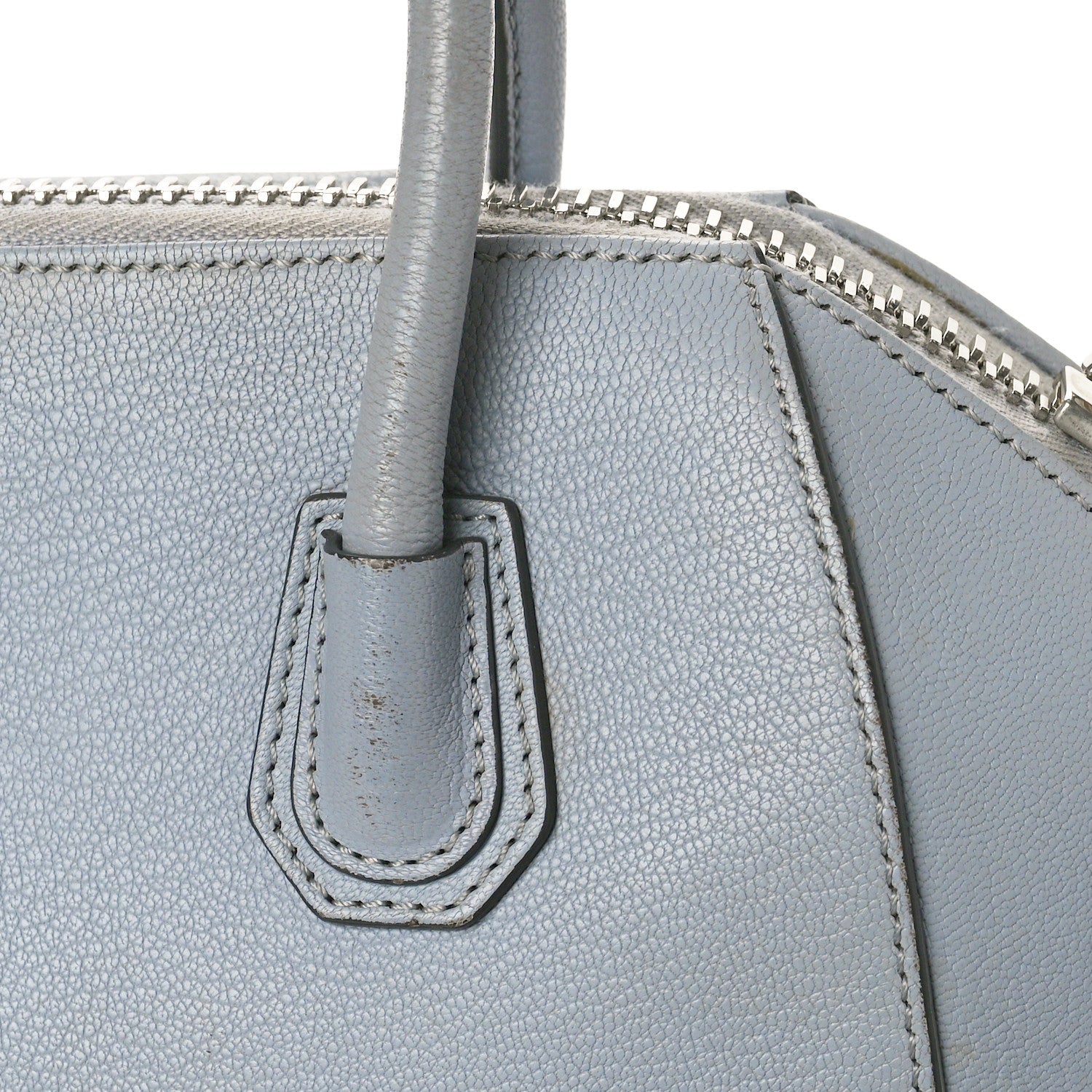 Givenchy Sugar Goatskin Mini Antigona Baby Blue 10 of 14
