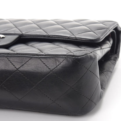 Chanel Lambskin Quilted Medium Double Flap Black 10 of 11