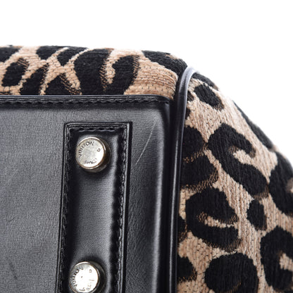 Louis Vuitton Jacquard Velvet Leopard Print Stephen Sprouse Baby Bag 16 of 17