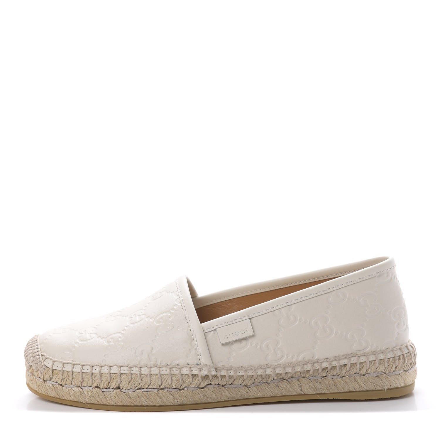 Gucci Guccissima Signature Espadrilles 35 Mystic White 1 of 8