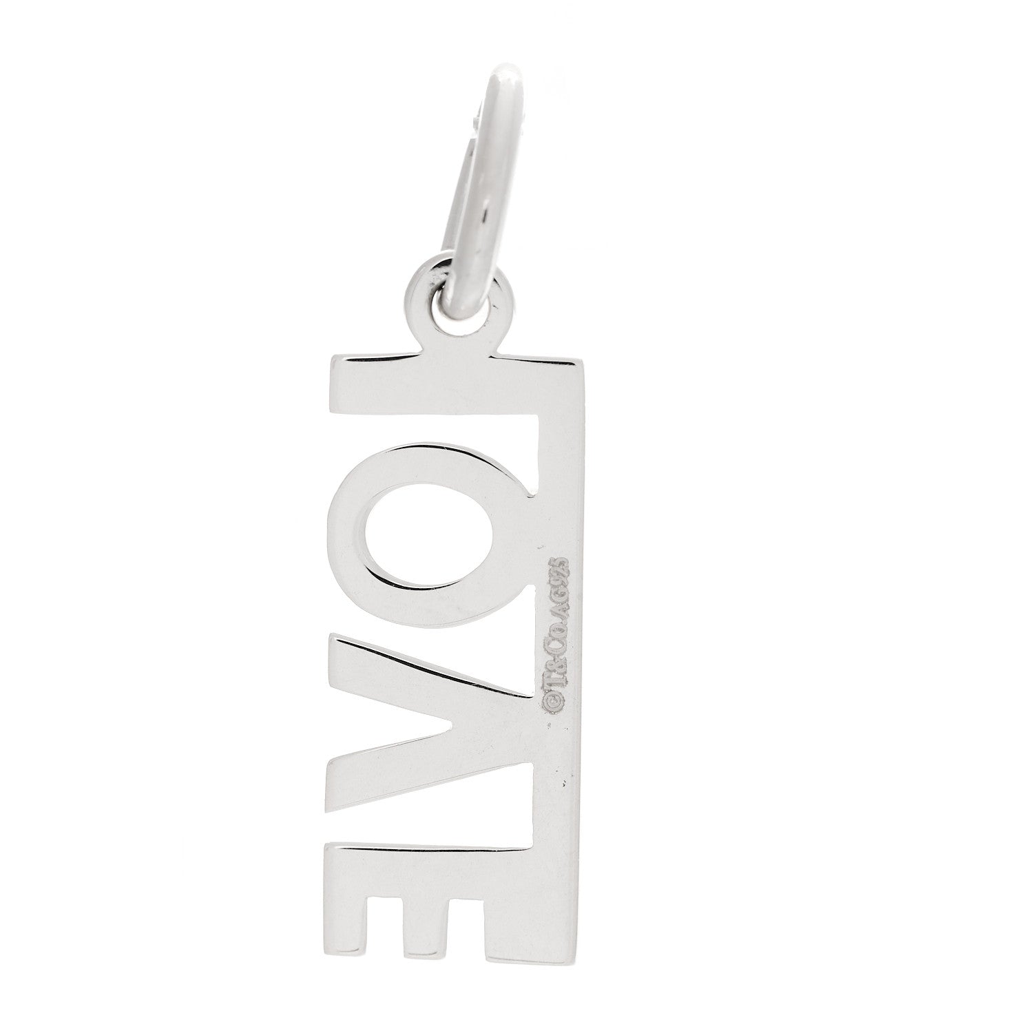 Tiffany Sterling Silver LOVE Charm 3 of 5