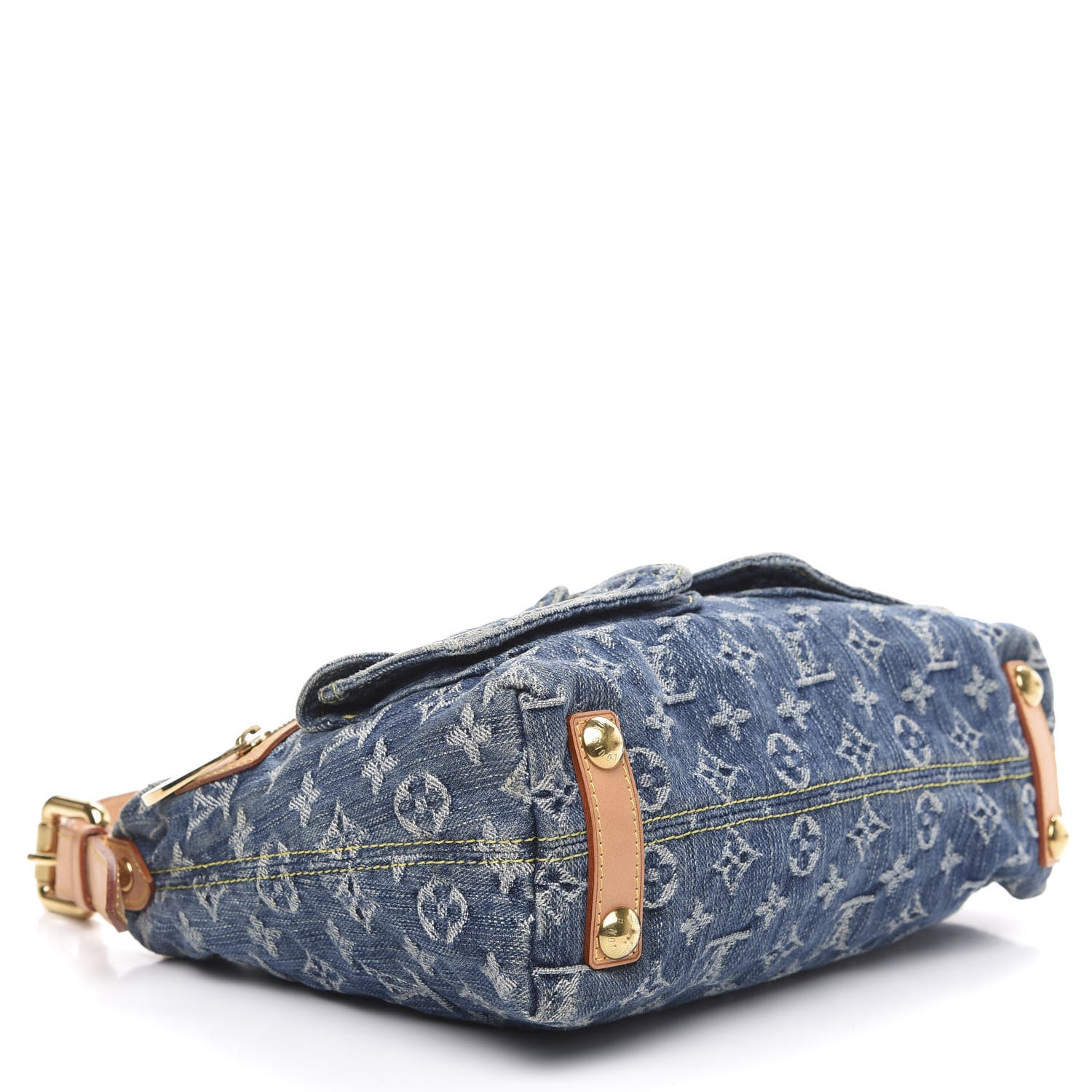 Louis Vuitton Monogram Denim Baggy PM Blue 3 of 11