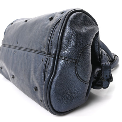 Chloe Metallic Calfskin Medium Paddington Satchel Blue 10 of 10