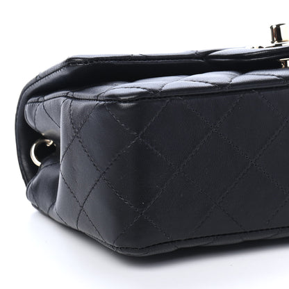 Chanel Lambskin Quilted Mini Rectangular Flap Black 8 of 9