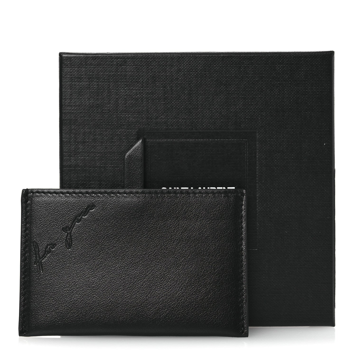 Saint Laurent Smooth Calfskin For You Mirror Card Case Black 8 of 8