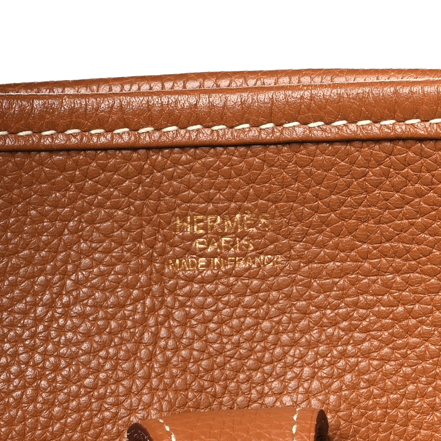 Hermes Taurillon Clemence Evelyne II PM Gold 6 of 10