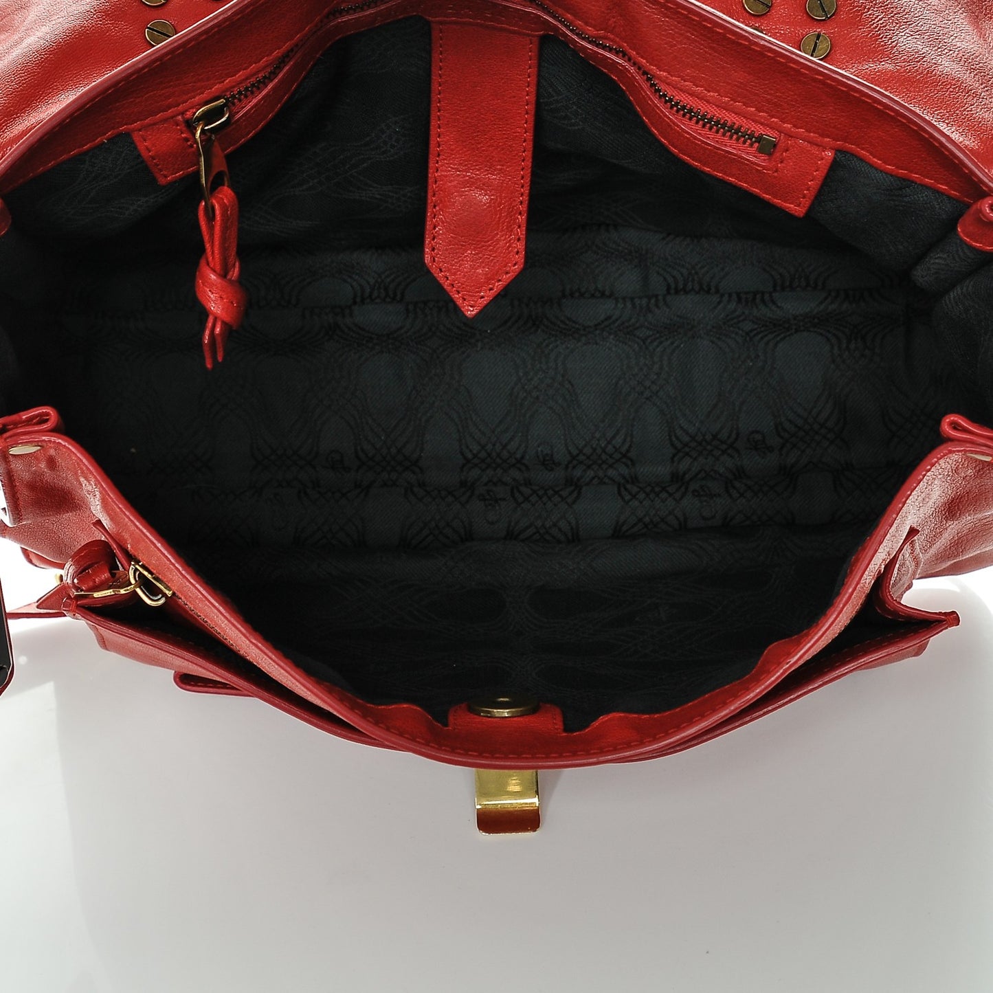 Lambskin Medium PS1 Satchel Red