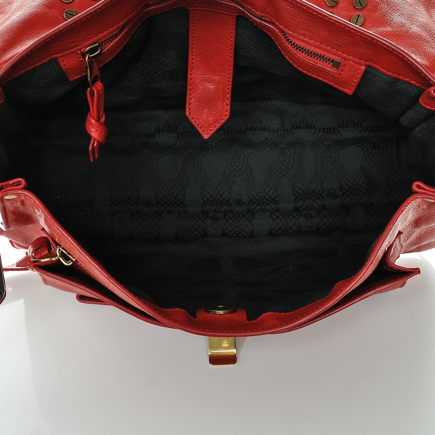 Proenza Schouler Lambskin Medium PS1 Satchel Red 5 of 6
