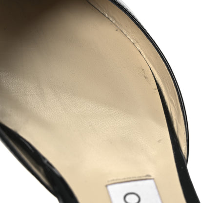 Jimmy Choo Patent Crystal Saeda Flats 38 Black 12 of 13