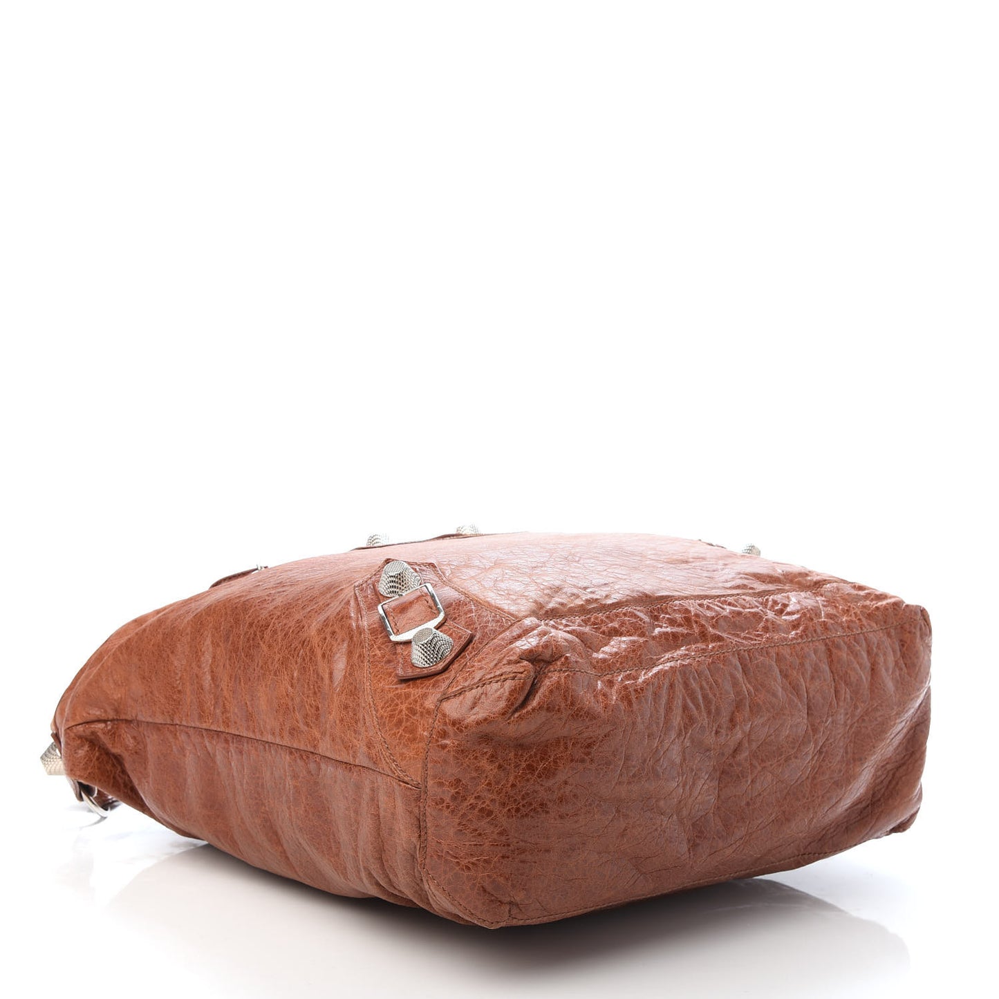Agneau Giant 21 Silver Hardware Day Hobo Sienna