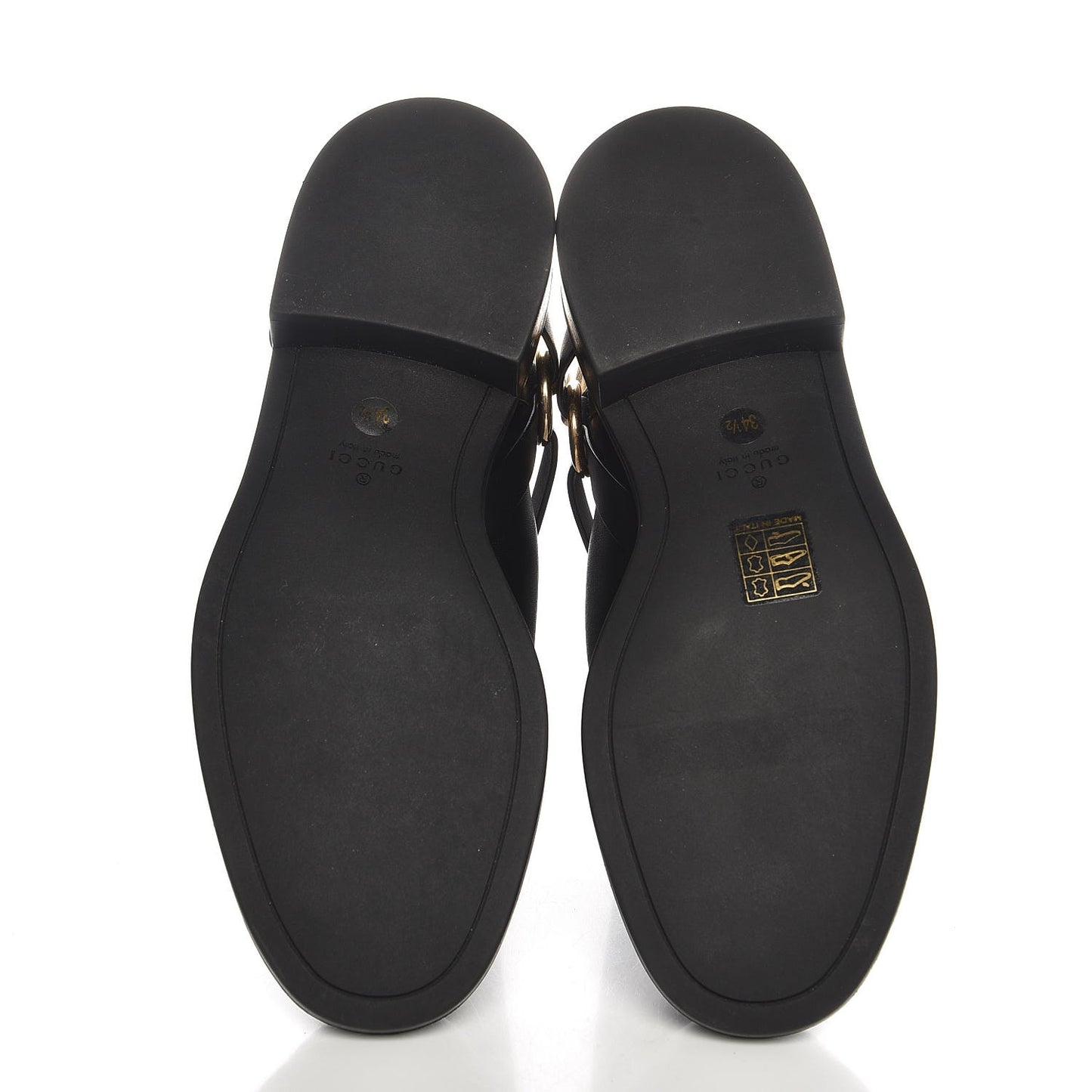Calfskin Tess Horsebit Ankle Boots 34.5 Black