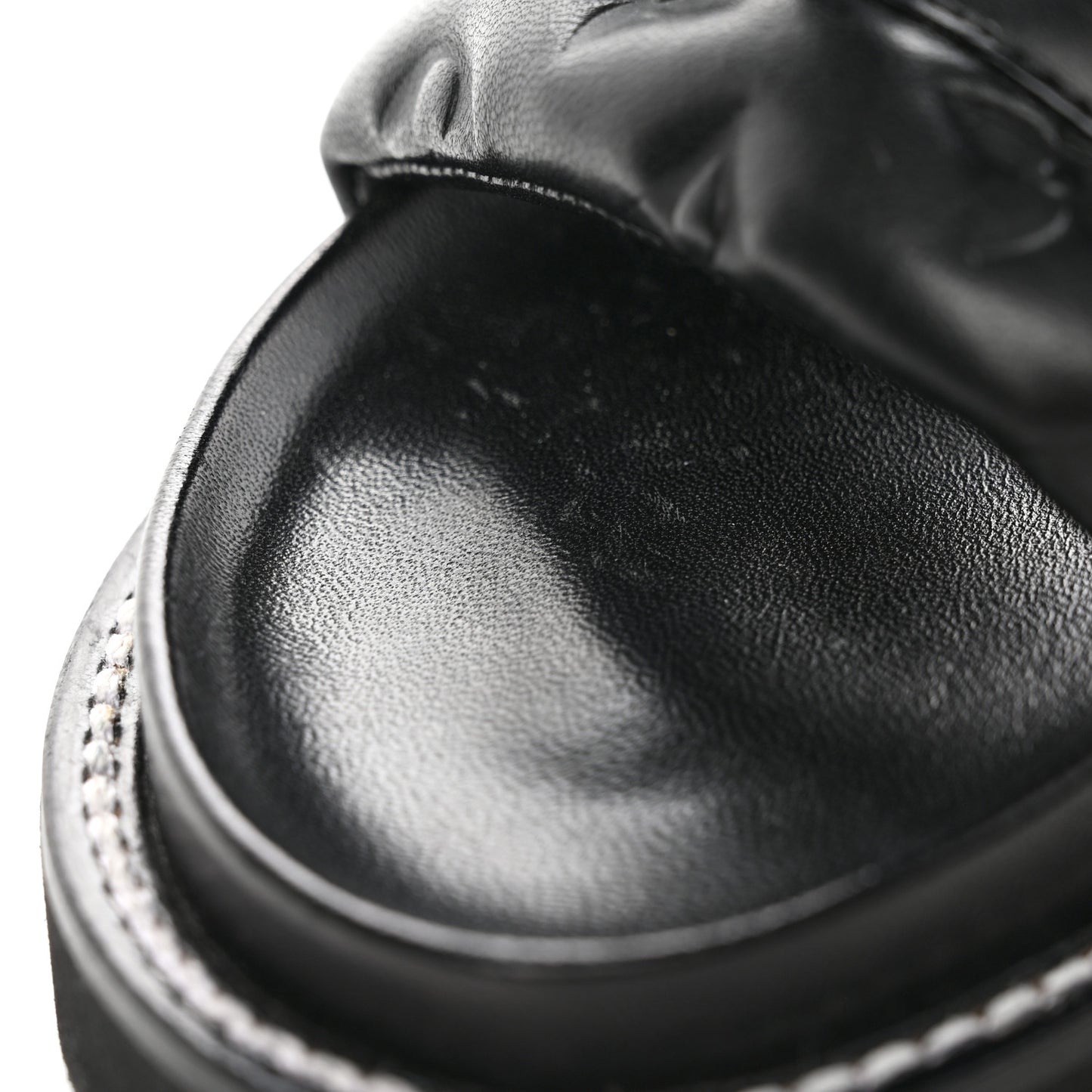 Calfskin Embossed Monogram Sunset Flat Comfort Mule 36 Black