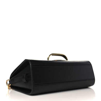 Alexander McQueen Calfskin Braided The Story Shoulder Bag Black 4 of 9