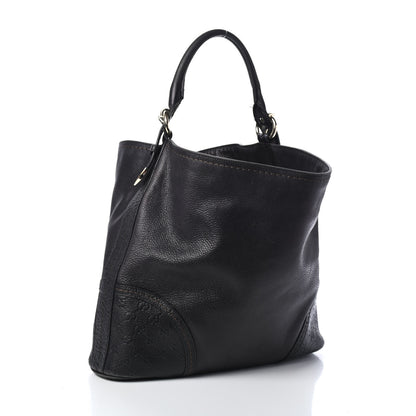 Gucci Calfskin Guccissima Trim Large Signoria Black 2 of 4