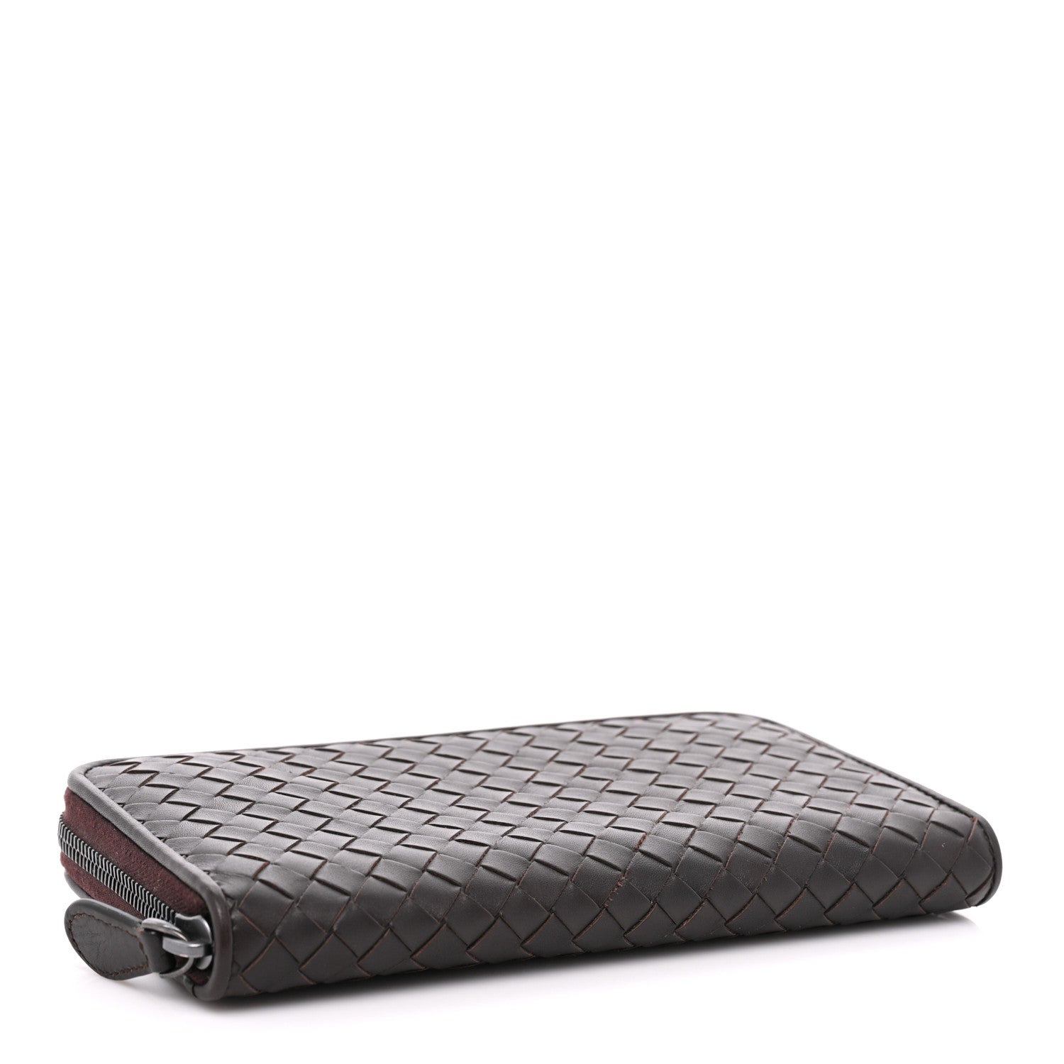 Bottega Veneta Nappa Intrecciato Zip Around Wallet Aubergine 4 of 14