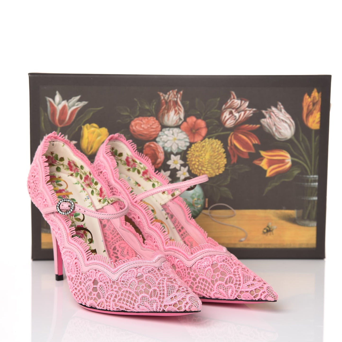 Lace Pizzo Venice Pumps 37 Sugar Pink