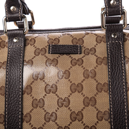 Gucci Crystal Monogram Medium Joy Boston Dark Brown 7 of 9