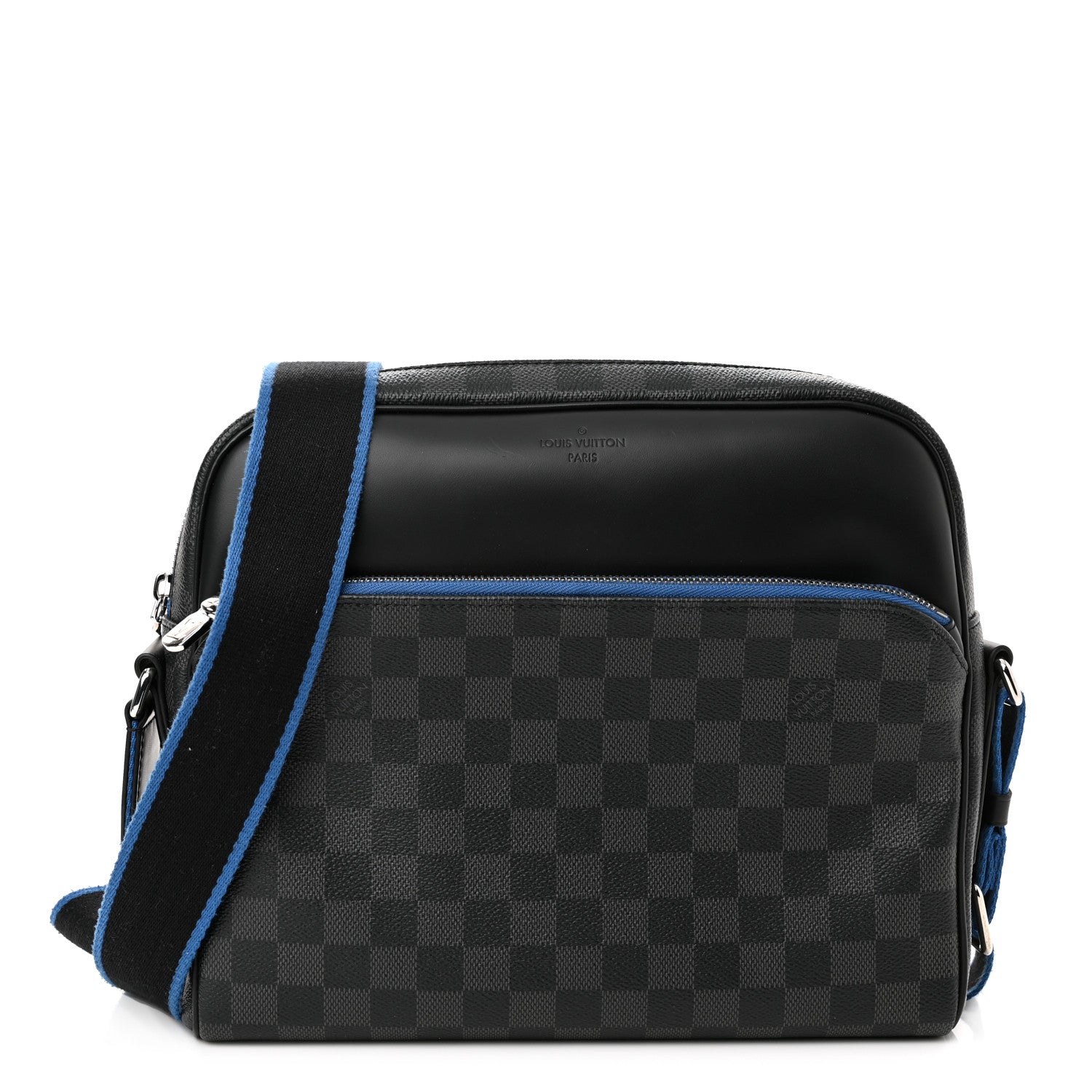 Louis Vuitton Damier Graphite Dayton Reporter PM Blue 1 of 11