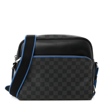Louis Vuitton Damier Graphite Dayton Reporter PM Blue 1 of 11