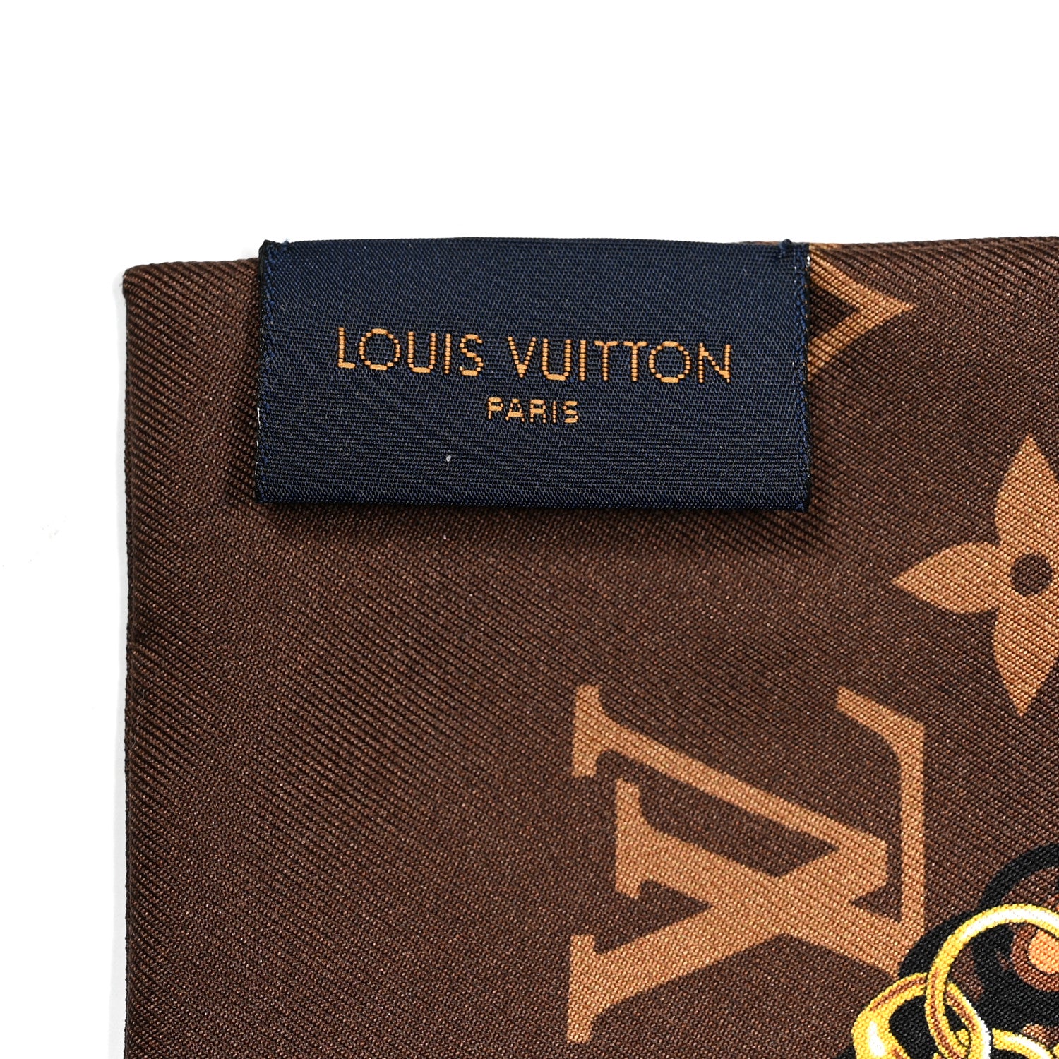 Louis Vuitton Silk Monogram Confidential Bandeau Brown 5 of 5