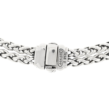 David Yurman Sterling Silver 18K Yellow Gold 8mm Double Wheat Chain Necklace 4 of 4