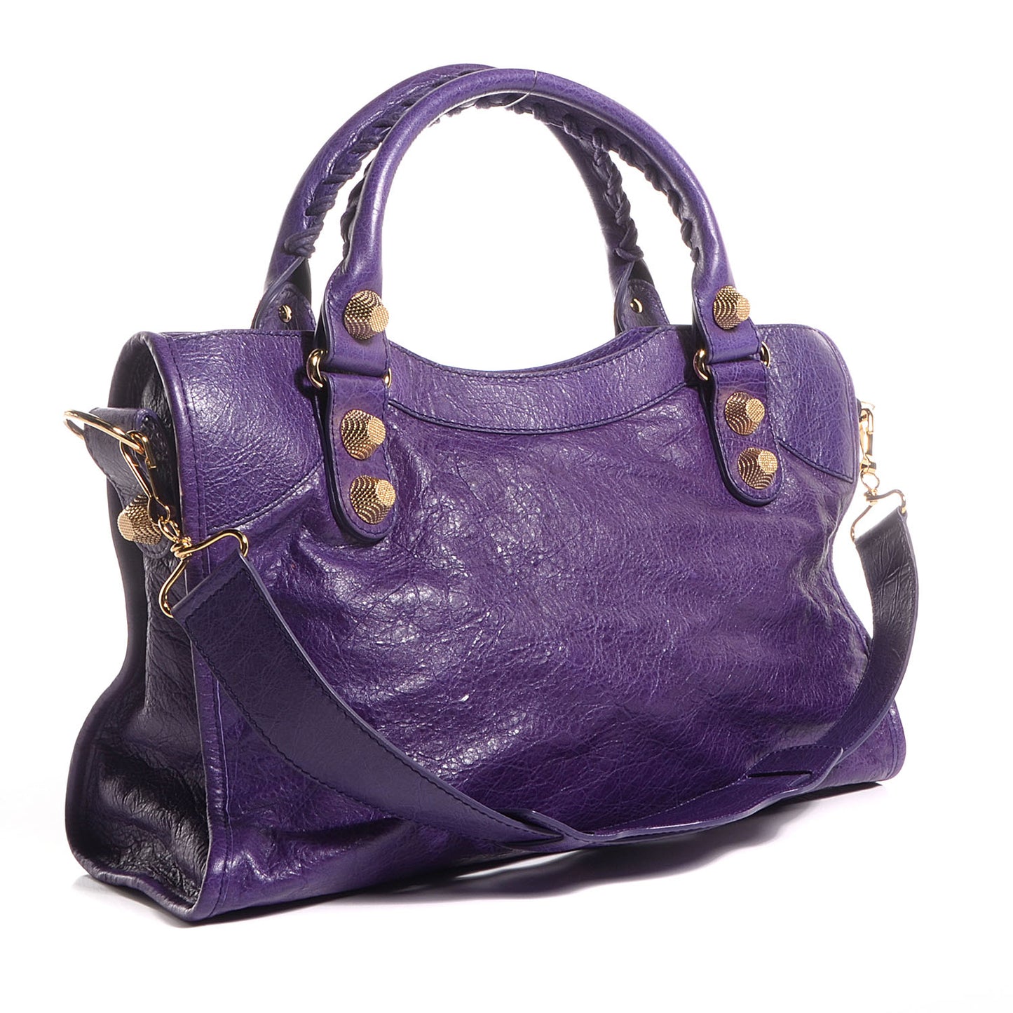 Agneau Giant 21 Gold Hardware City Dark Violet