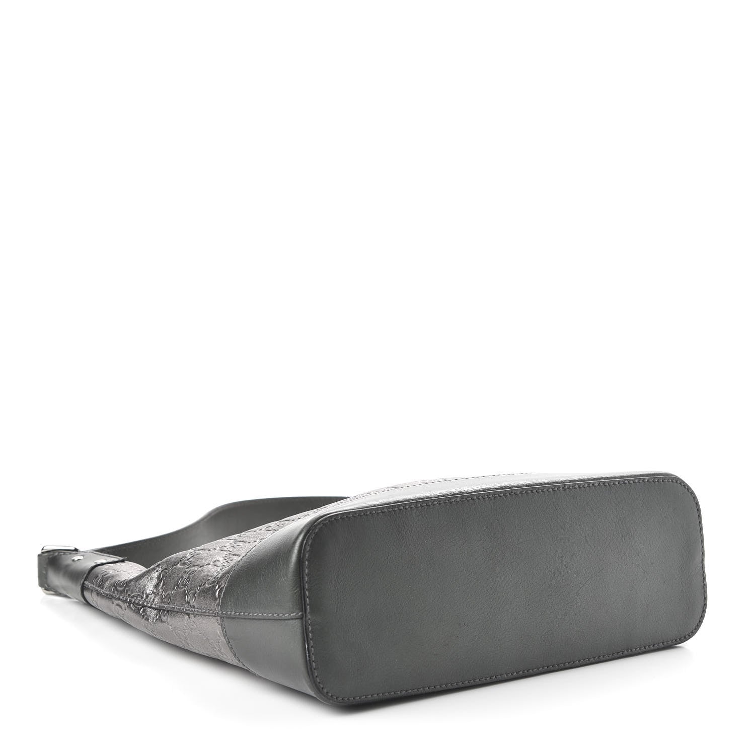 Gucci Guccissima Small Shoulder Bag Pewter 4 of 10
