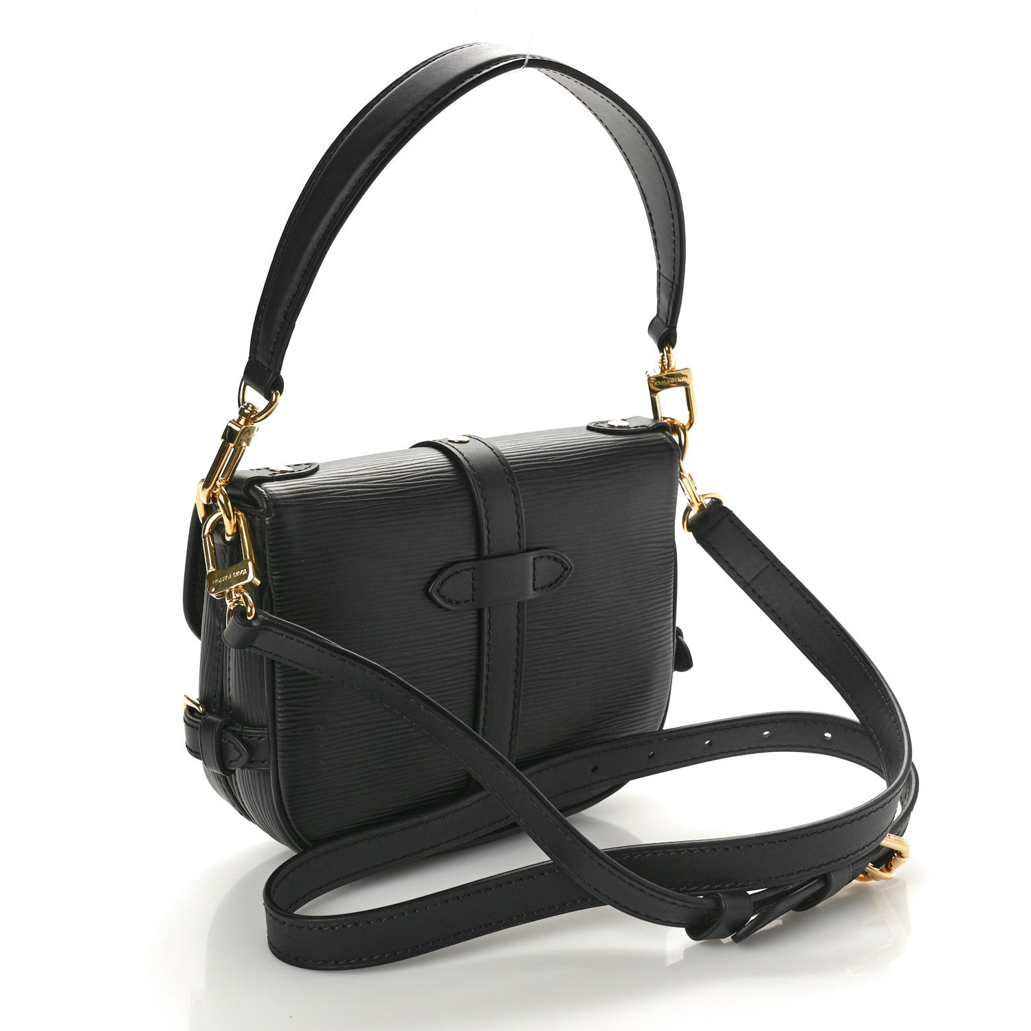 Louis Vuitton Epi Saumur BB Black 2 of 9