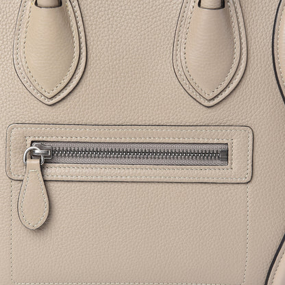 Celine Drummed Calfskin Micro Luggage Dune 11 of 13