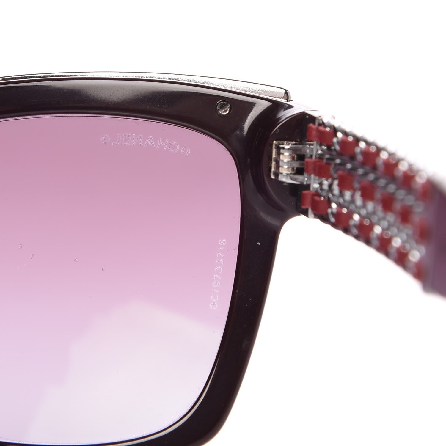 Chanel Square Chain Sunglasses 5362-Q-A Burgundy 7 of 10