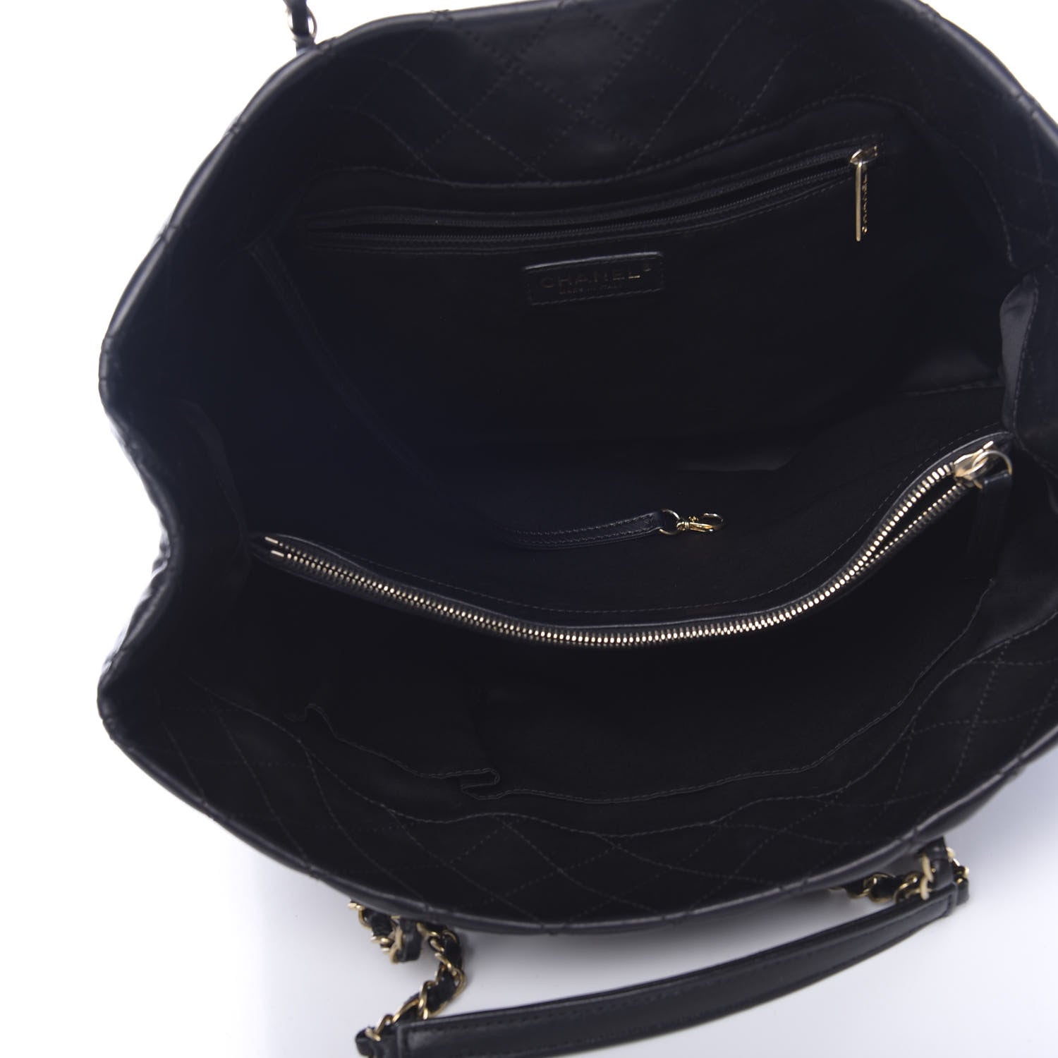 Chanel Lambskin Quilted Large Tote Black 5 of 11