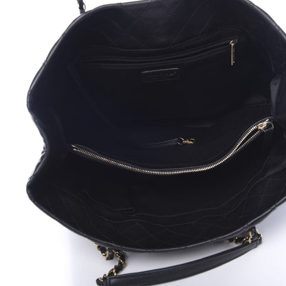 Chanel Lambskin Quilted Large Tote Black 5 of 11