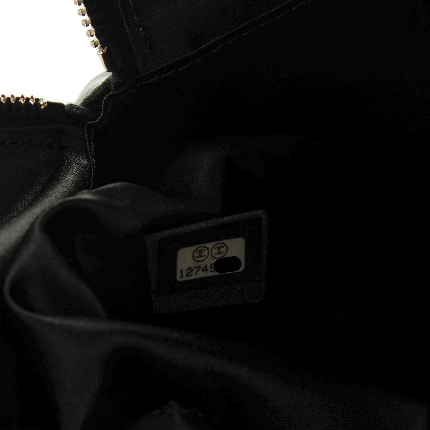 Chanel Lambskin Quilted Chain Around Tote Black 7 of 7
