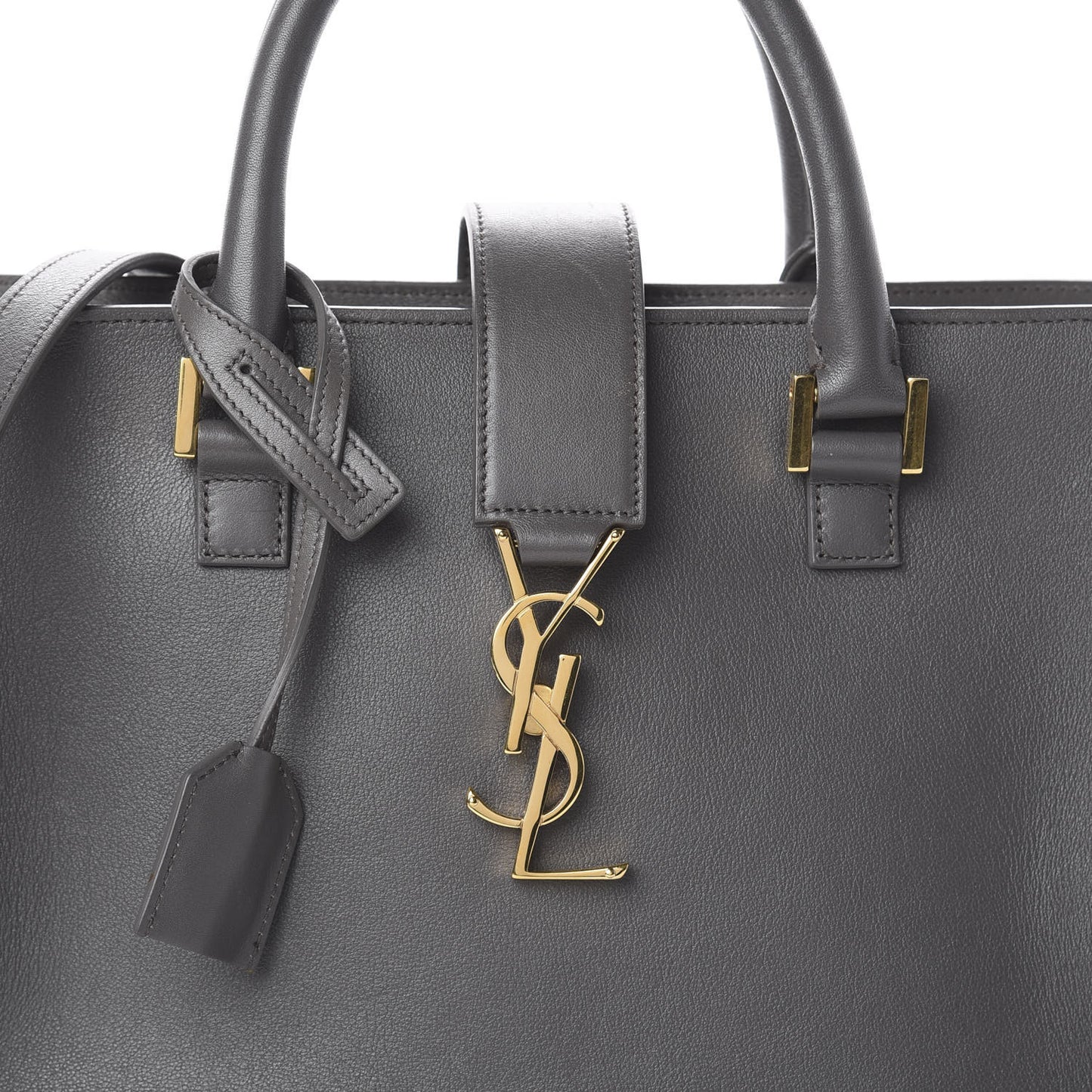 Calfskin Small Monogram Cabas Grey